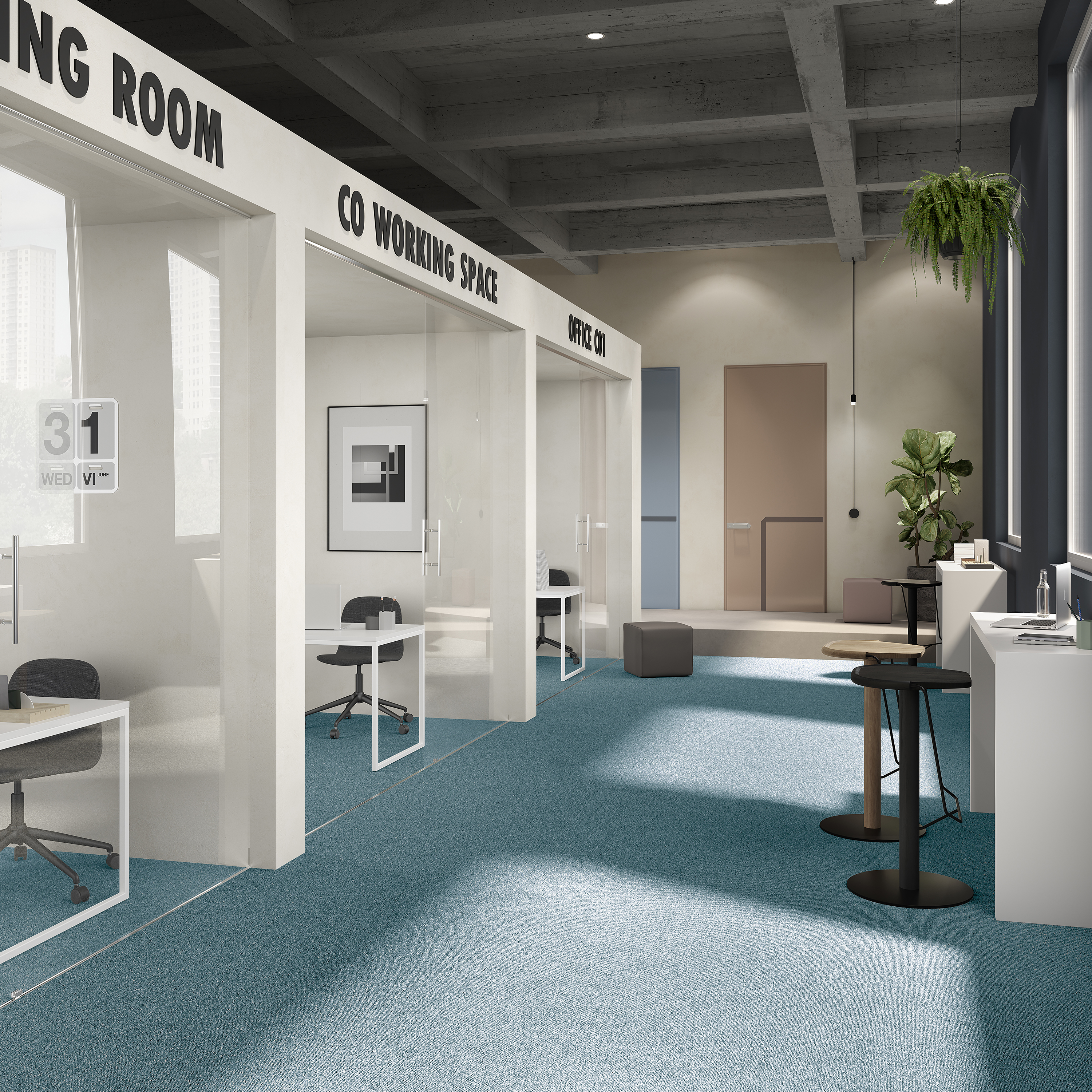 Ковровая плитка Medusa Tile 70 (500*500*5 мм) — купить в Курске