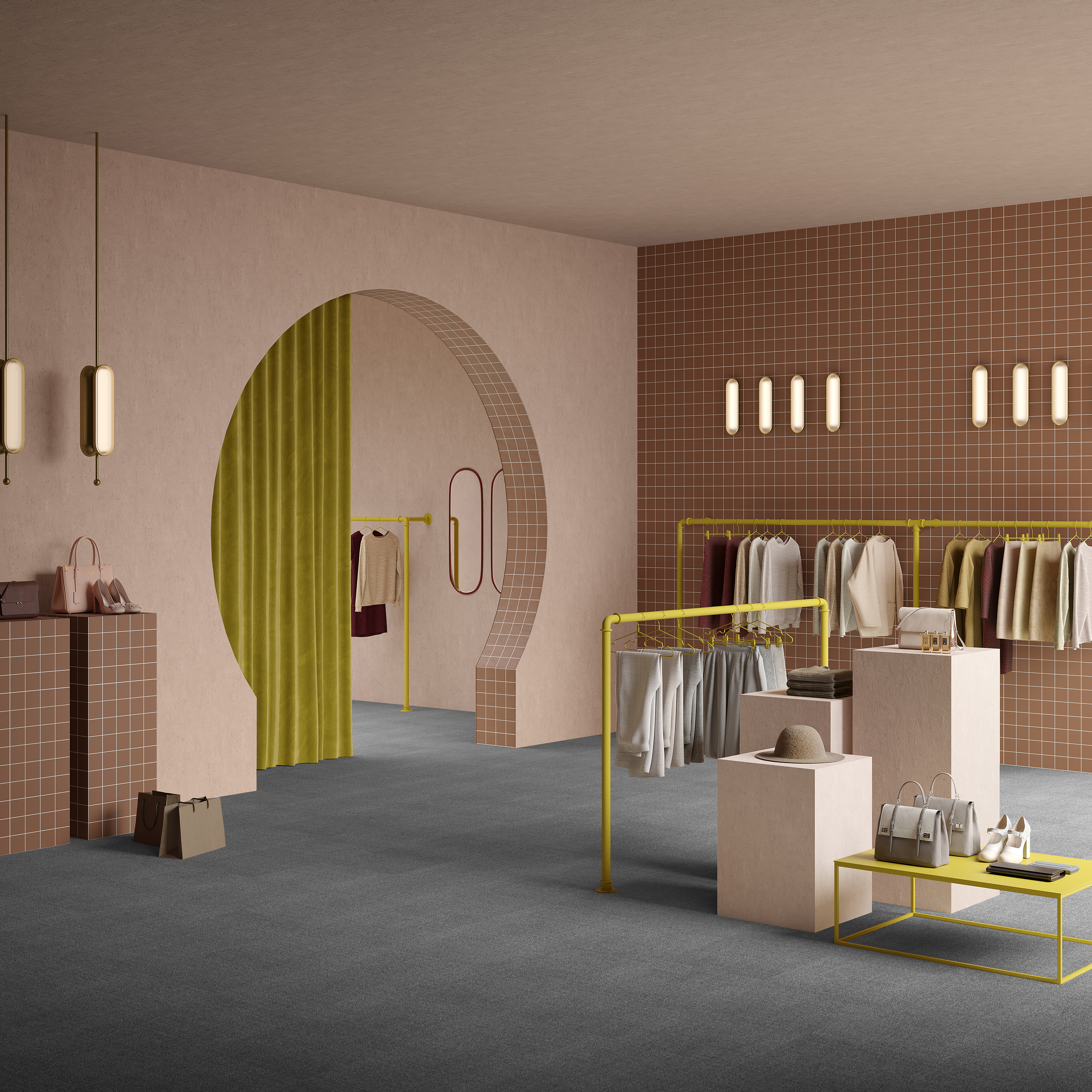 Ковровая плитка Mantra Tile 97 (500*500*6 мм) — купить в Курске