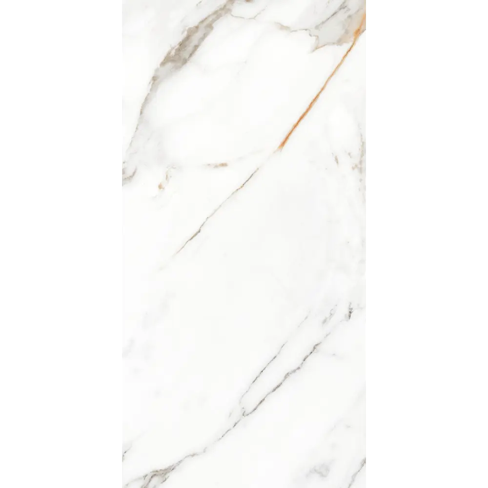 Керамогранит "Sonex" Miami Statuario Glossy полированный 60x120 см 1.44 м2 цвет белый с серыми разводами — купить в Курске