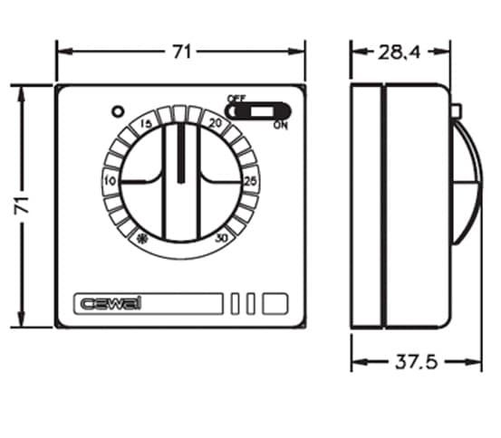 Терморегулятор Cewal RQ10 — купить в Курске