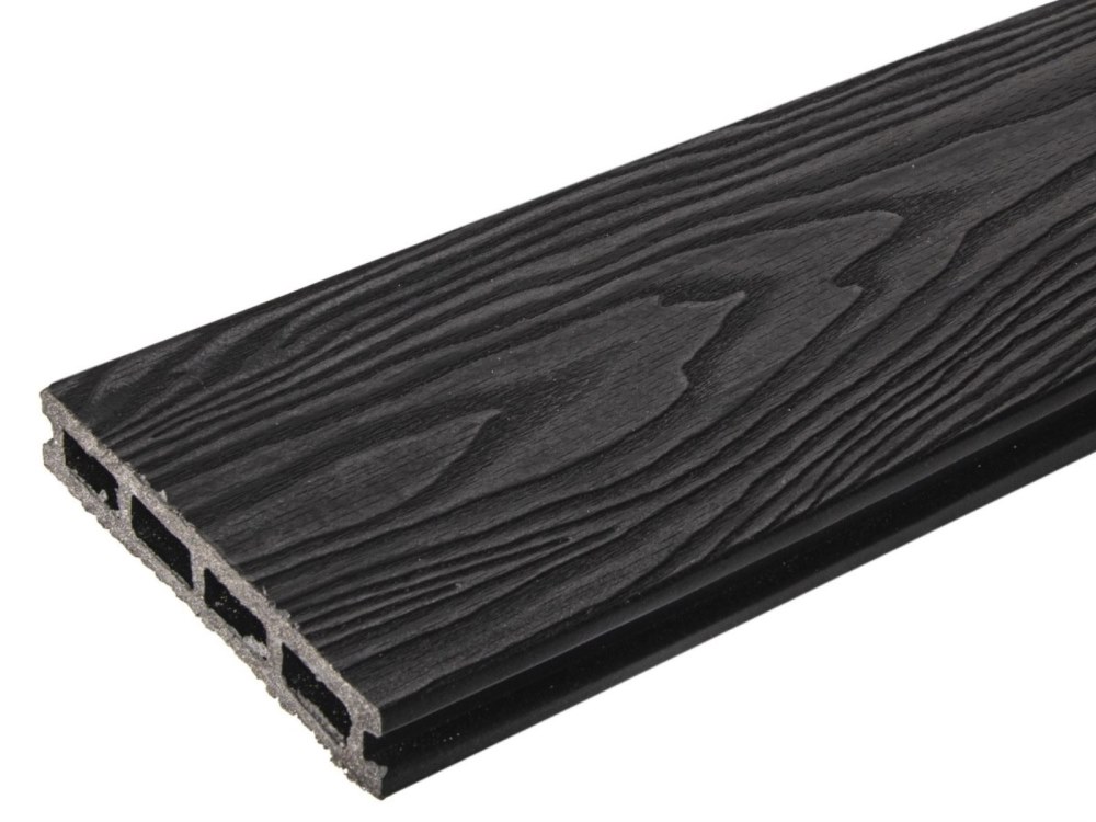 Террасная доска антрацит TalverWood 150*25мм 3D+вельвет брашинг — купить в Курске
